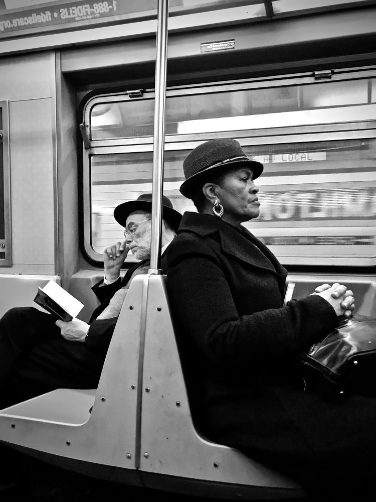 Woman in the subway