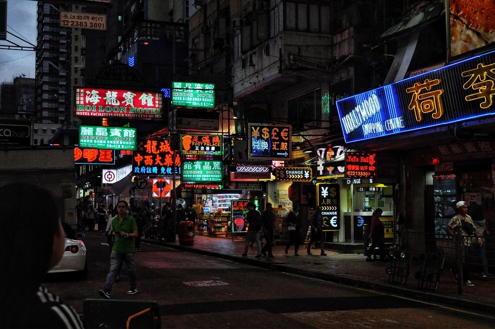 Night life in MongKok, Hong Kong