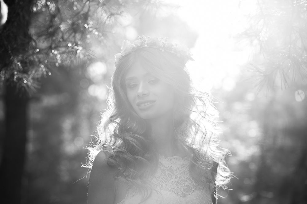 Черно белая нежность.