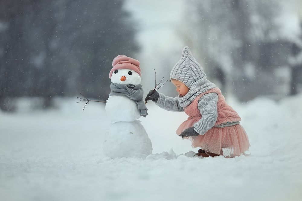 Первый снеговик