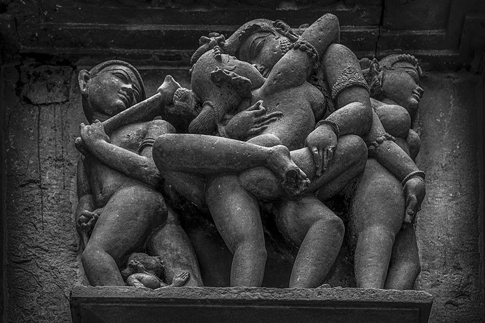 Erotic sculptures of Khajaraho