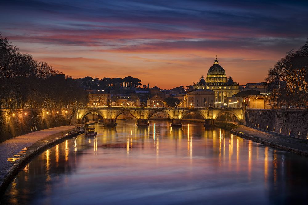 Sunset in Rome