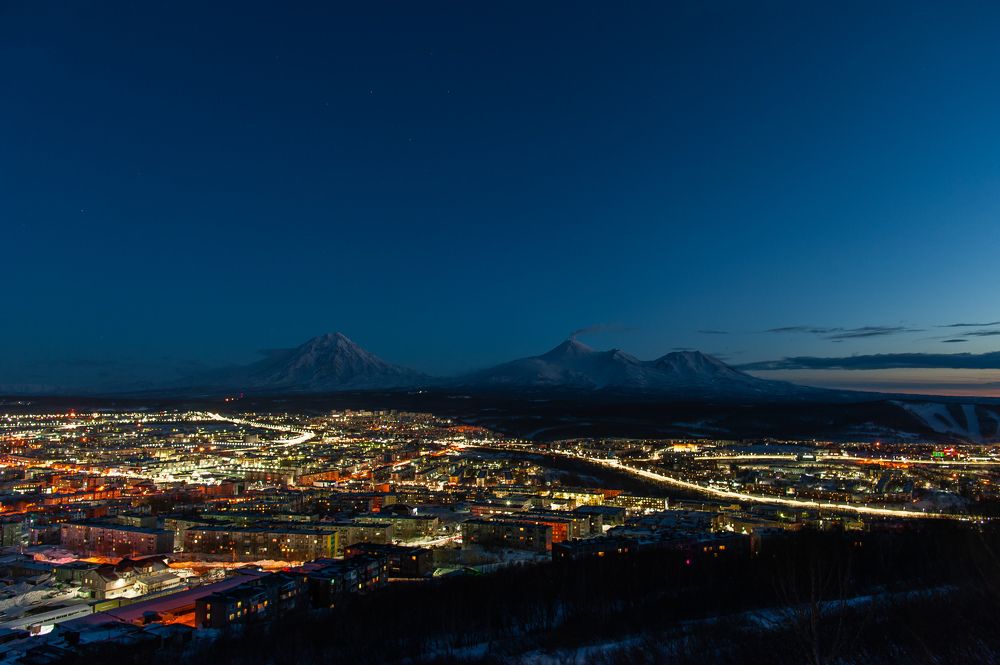 Ночной Петропавловск-Камчатский