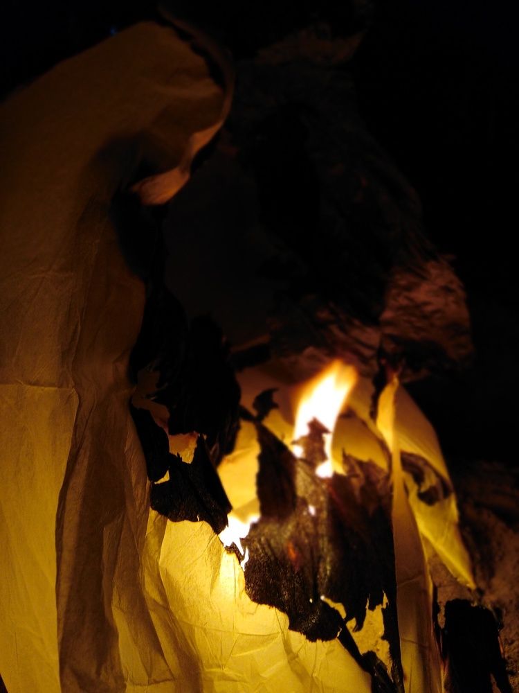 The burning balloon