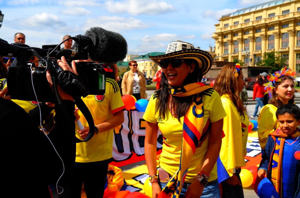 Болельщица из Колумбии