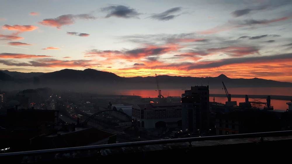 SUNSET AT THE GIRESUNPORT