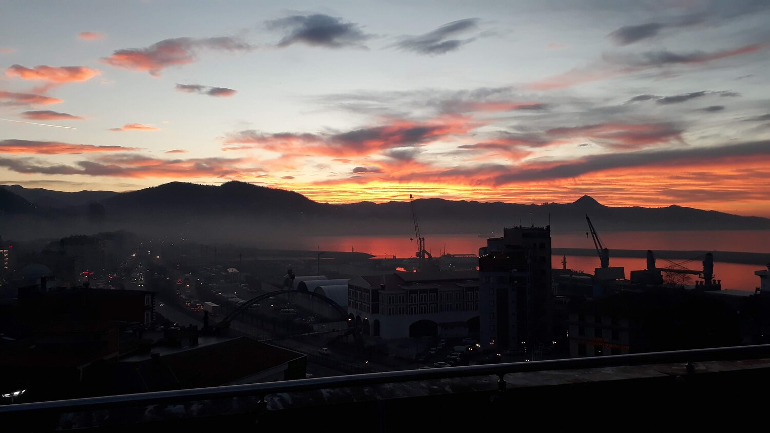 SUNSET AT THE GIRESUNPORT