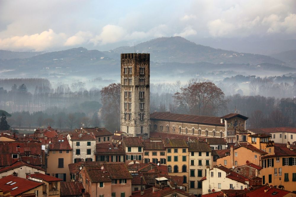 Над крышами старого города. Лука
