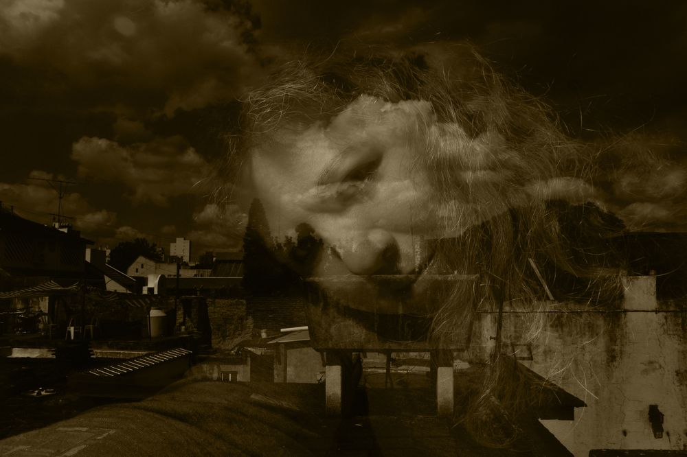 Self Portrait with city