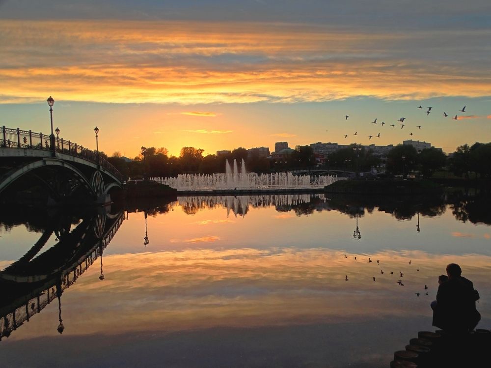 Закат в Царицыно