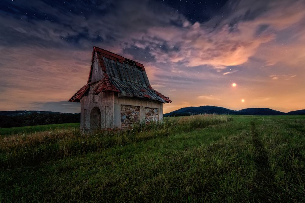 Under the moon's sky