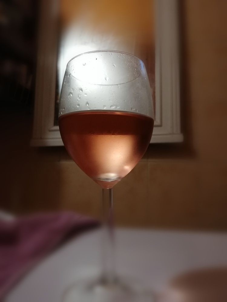 A glass of wine