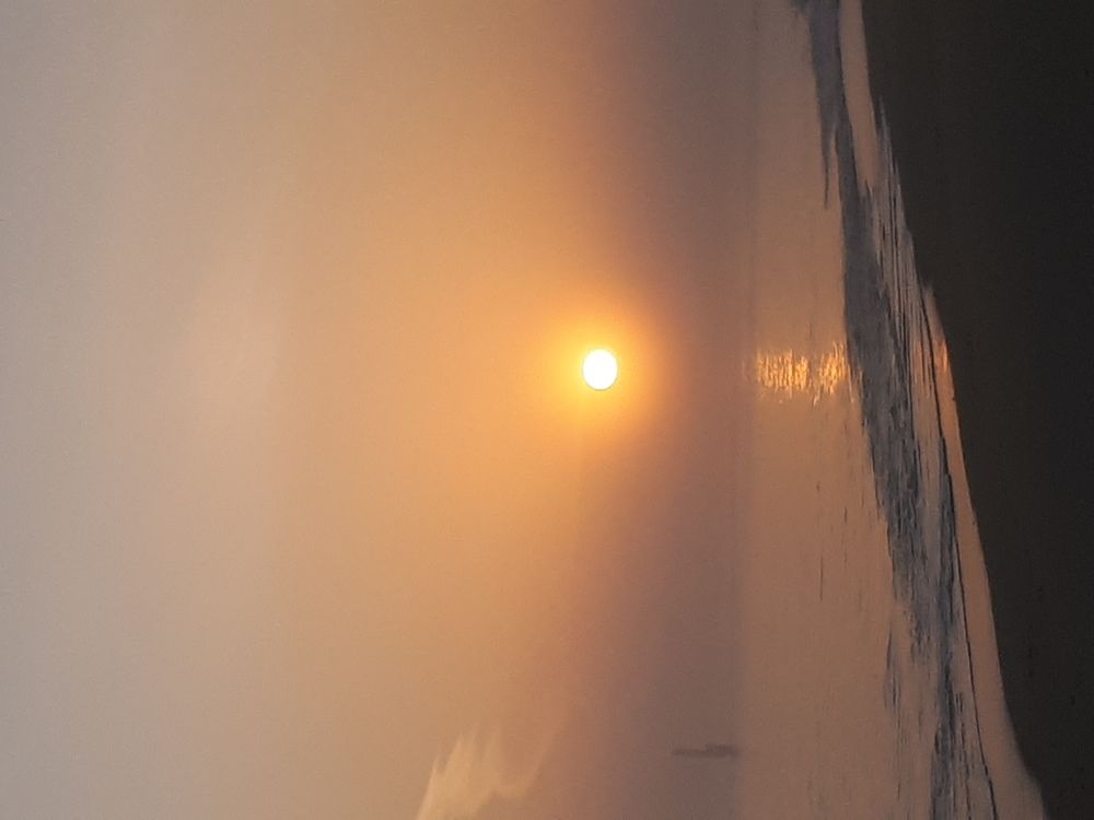 Misty sunrise