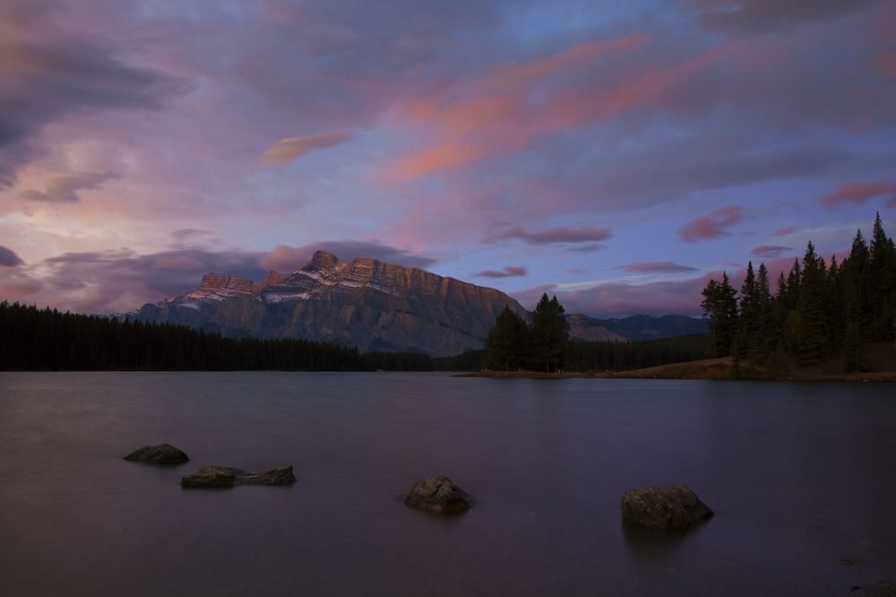 Sunrise at Two Jack lake, Alberta, Sept 2017