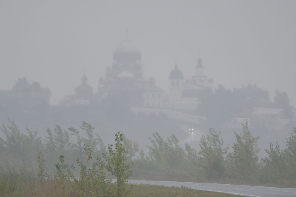 Туман на реке свияга