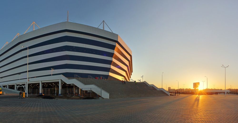 Закат у стадиона