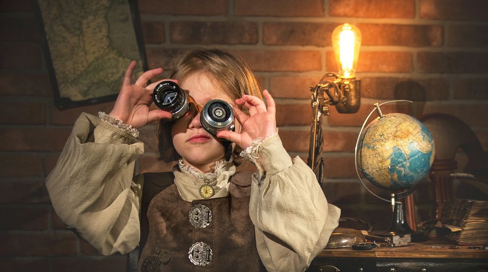 В лаборатории  профессора