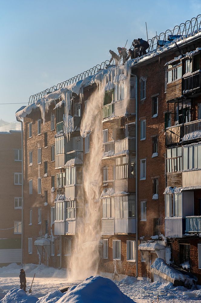 Город в плену Сибирской зимы (2)