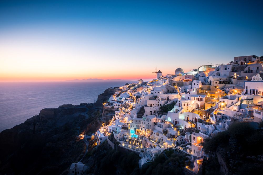 Рассвет на Санторини