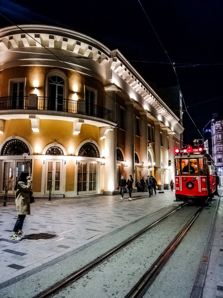 İstiklal and tram