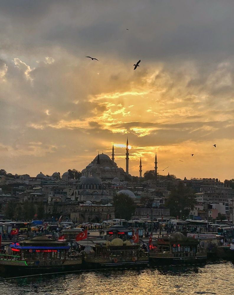 В лучах заката