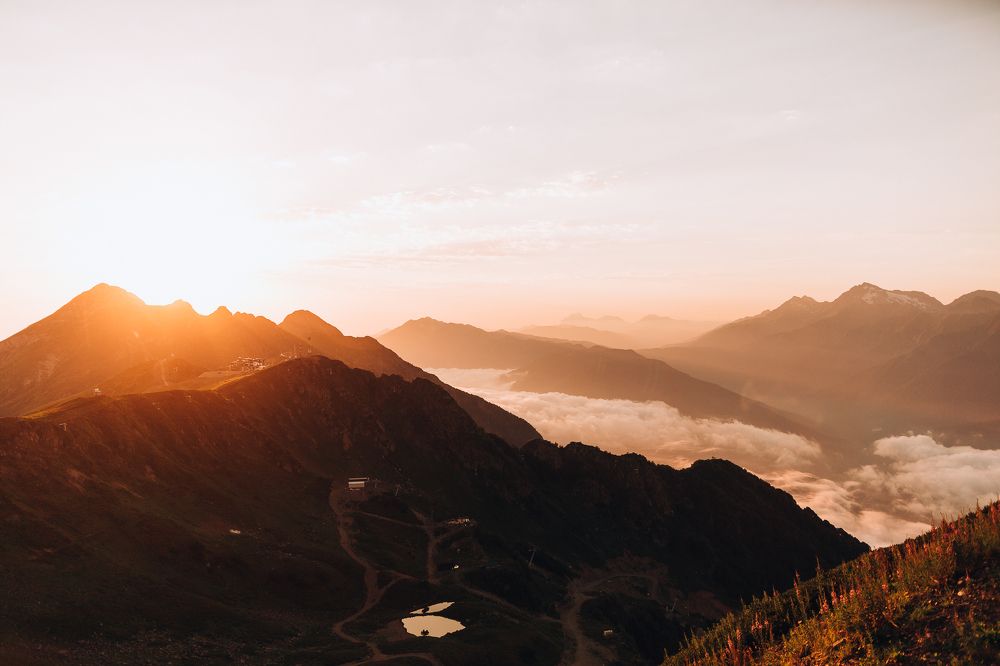 В лучах заката