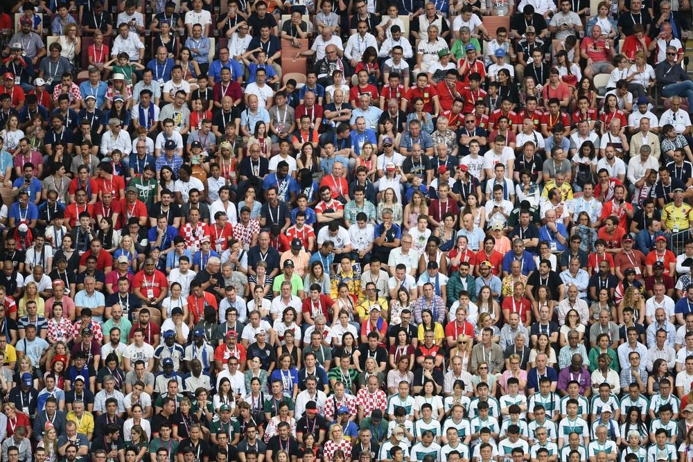 Текстура болельщиков на финале Чемпионата мира по футболу