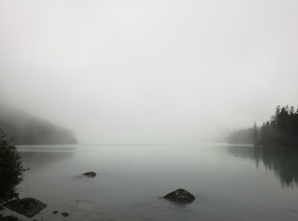 Туман над озером