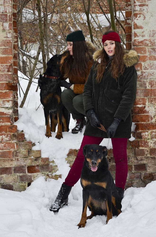 Зимняя прогулка верных друзей
