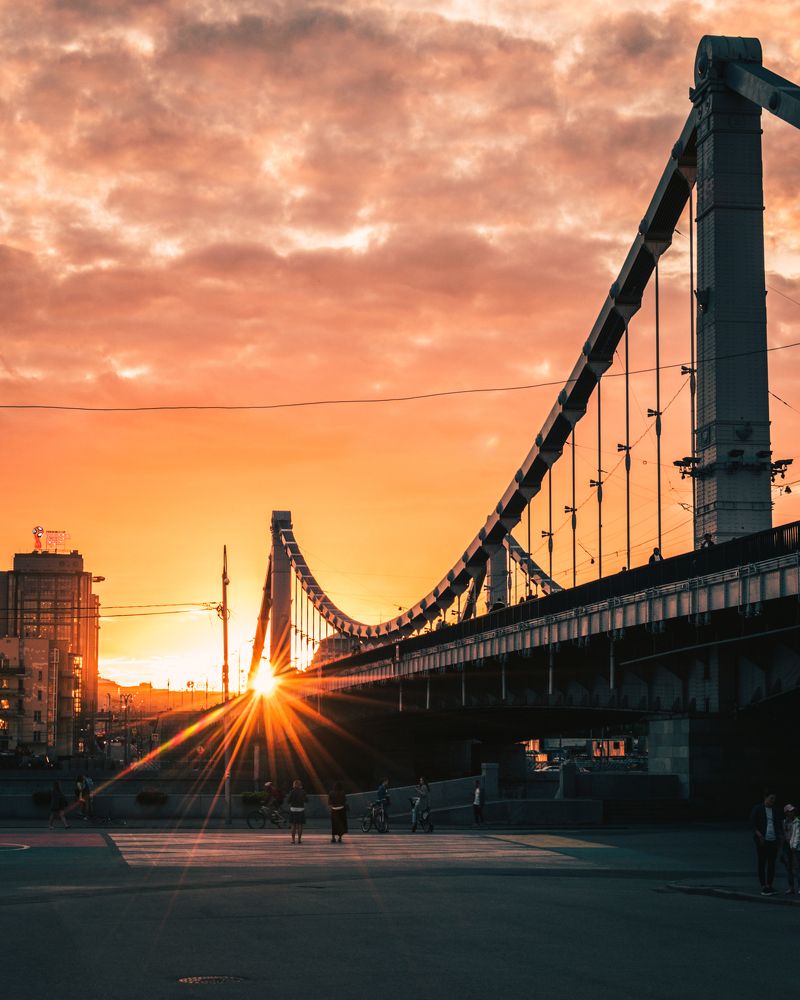 Закат в парке Горького