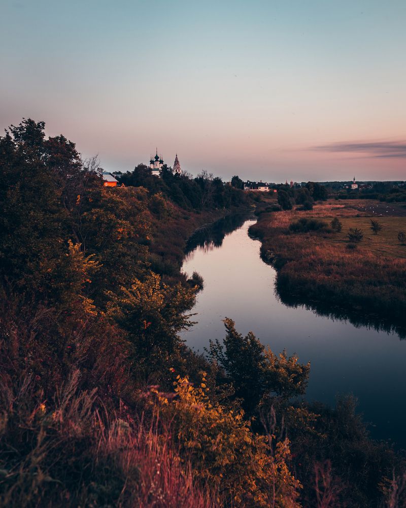 Закат в Суздале