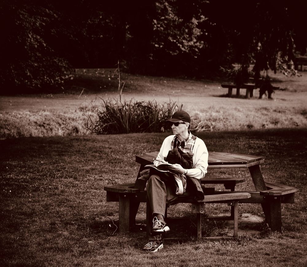 Reading in the park