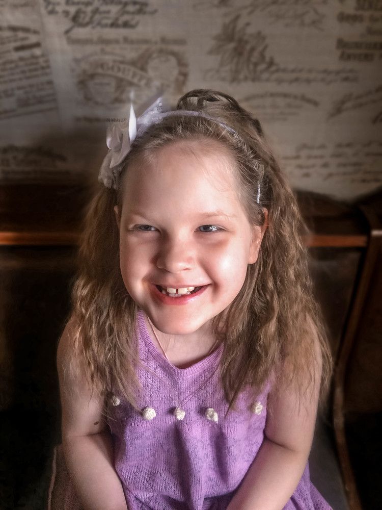 Daughter's smile is the most beautiful!