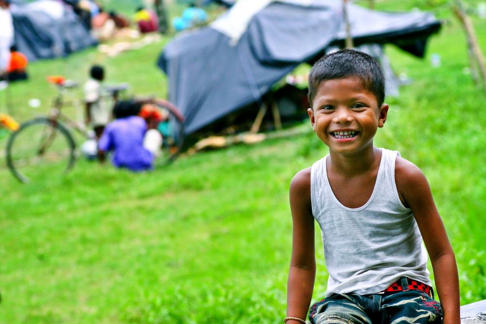 Happiness of a Street child