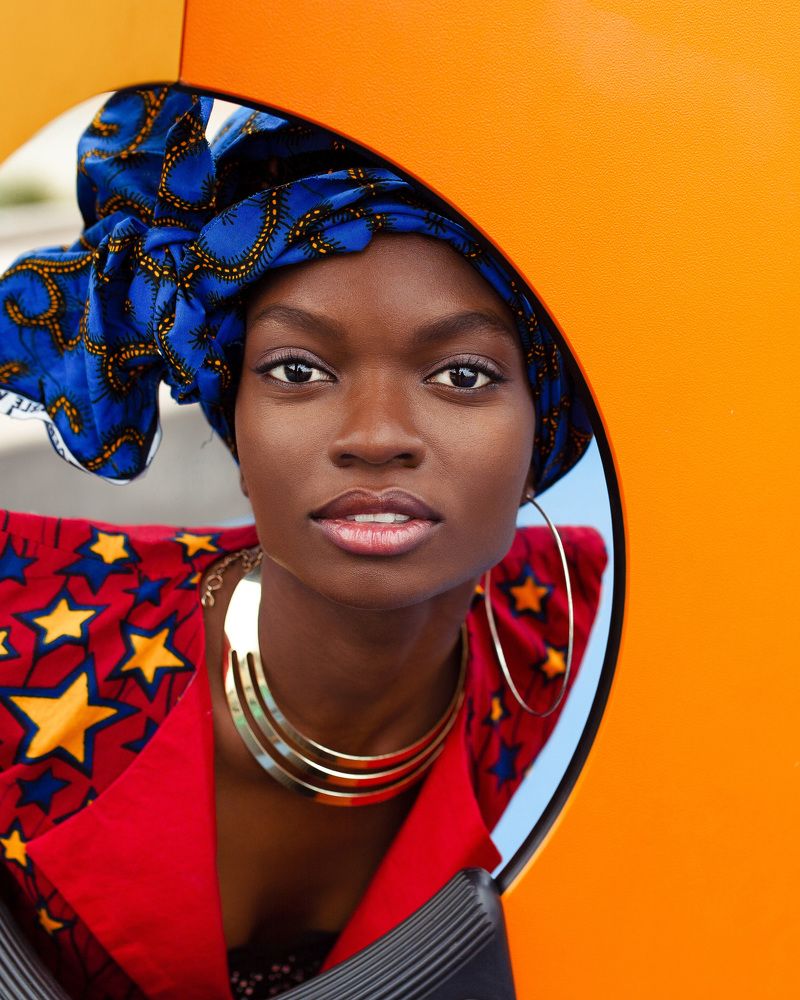 Portrait of an African girl.