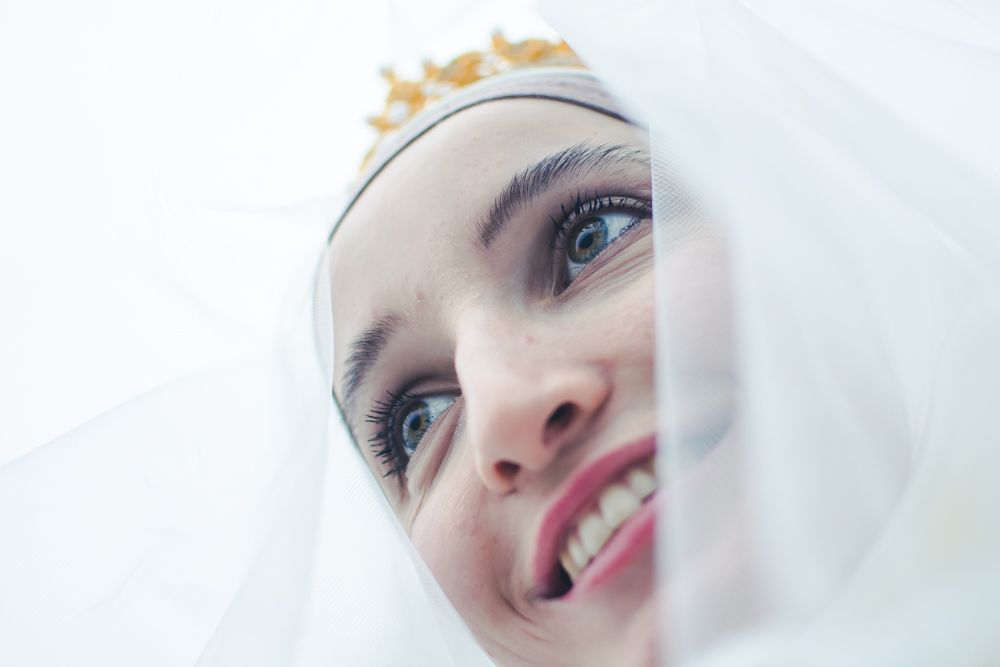 Smiling bride