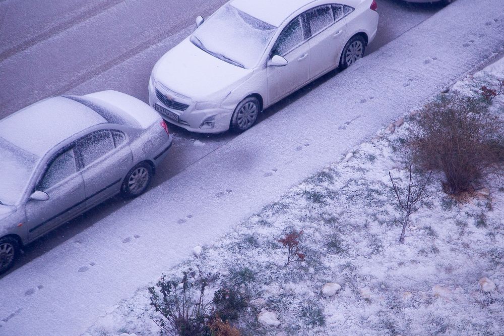 Следы... на снегу...