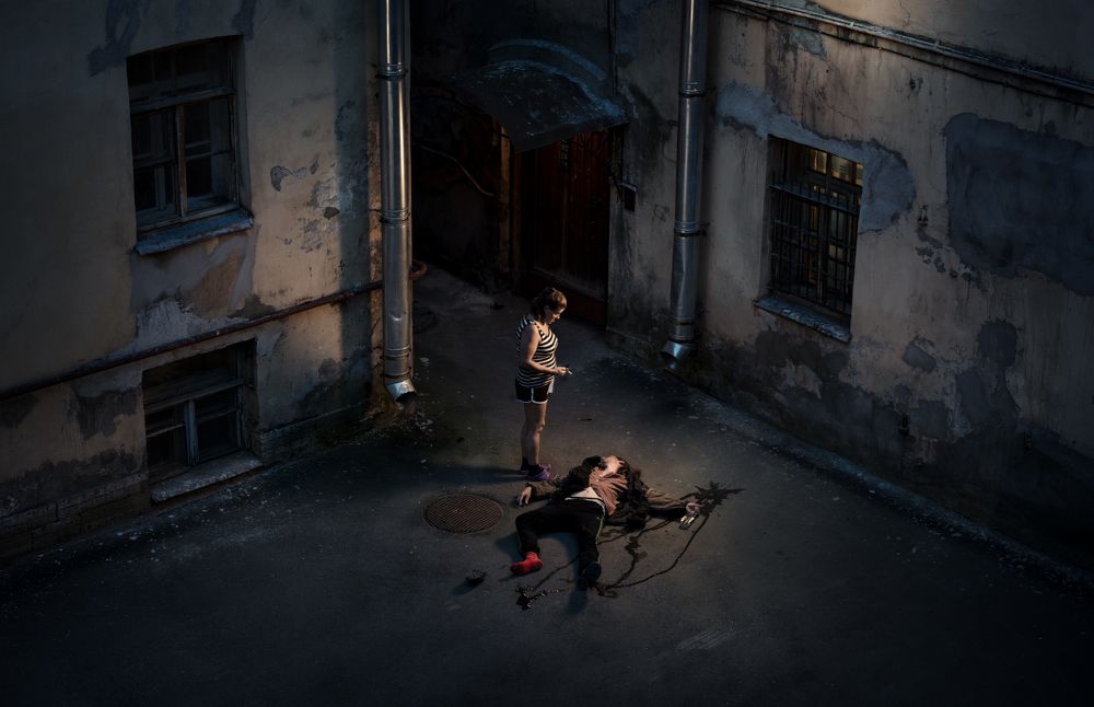 Красный носок