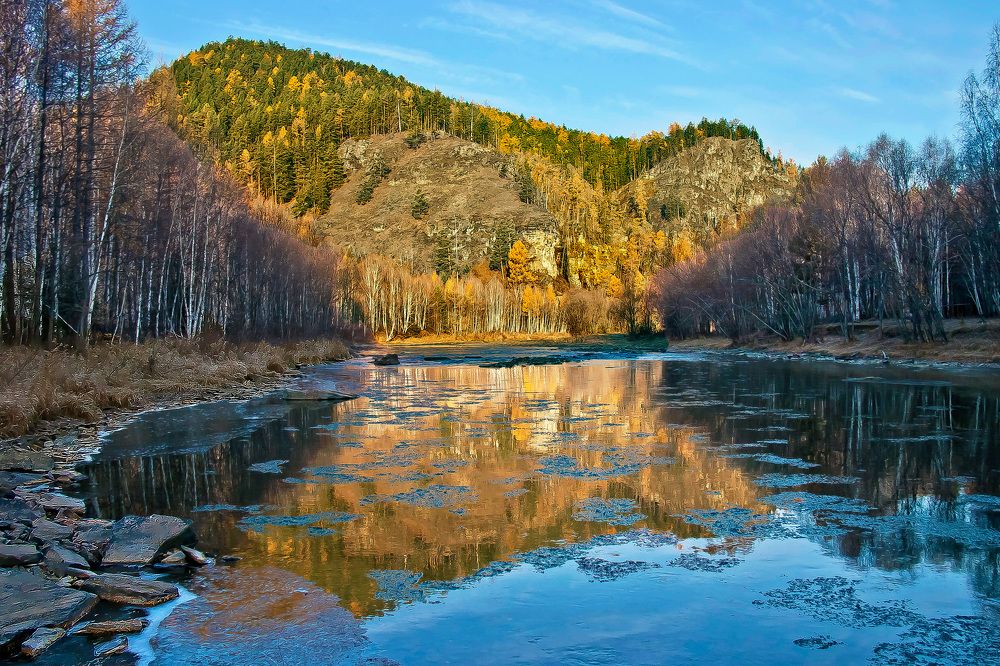 Утро на реке Голоустная 2