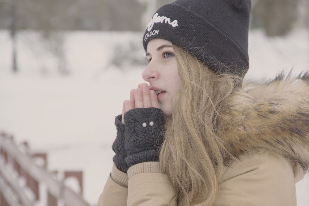 Girl and winter