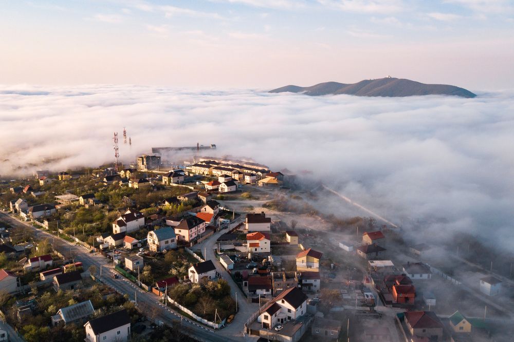 Туманное апрельское утро