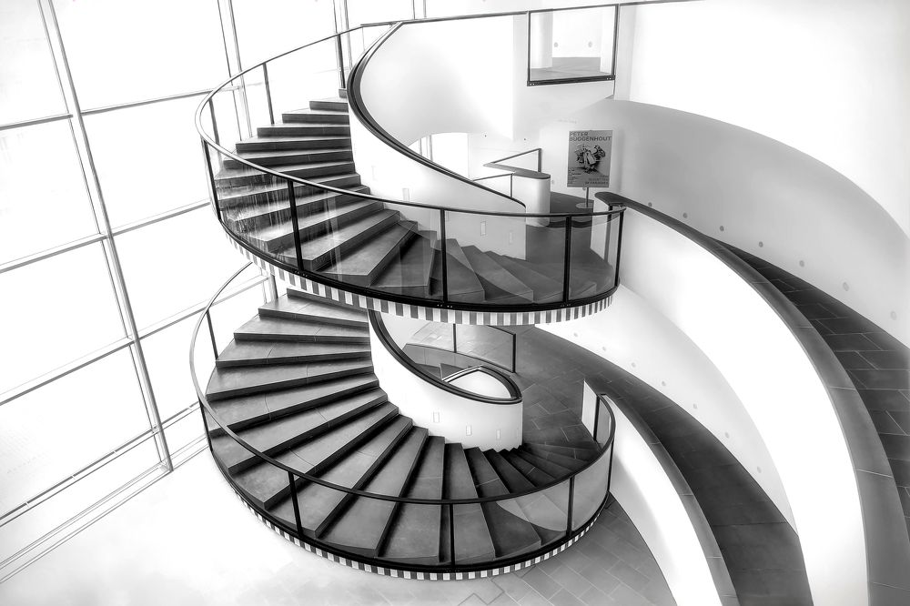 Stairway in Nuremberg "Neues Museum"