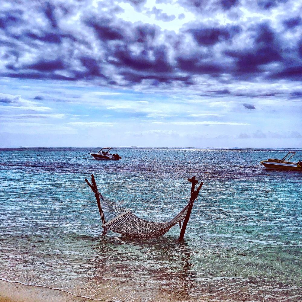 Relaxing on the beach