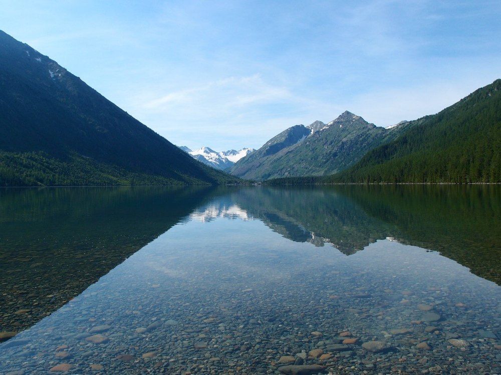 Алтай. Нижнее мультинское озеро...зеркало