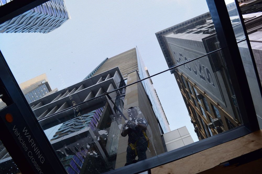 look up
