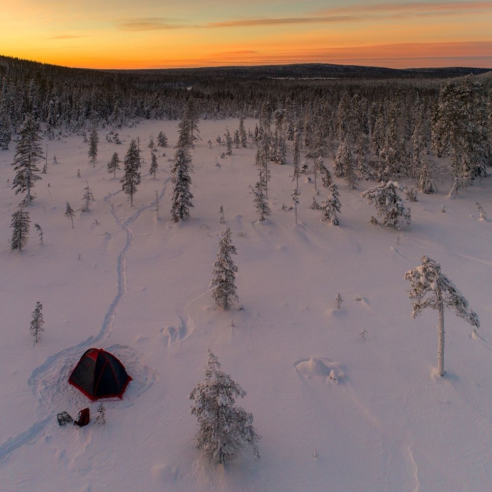 Закат в Лапландии