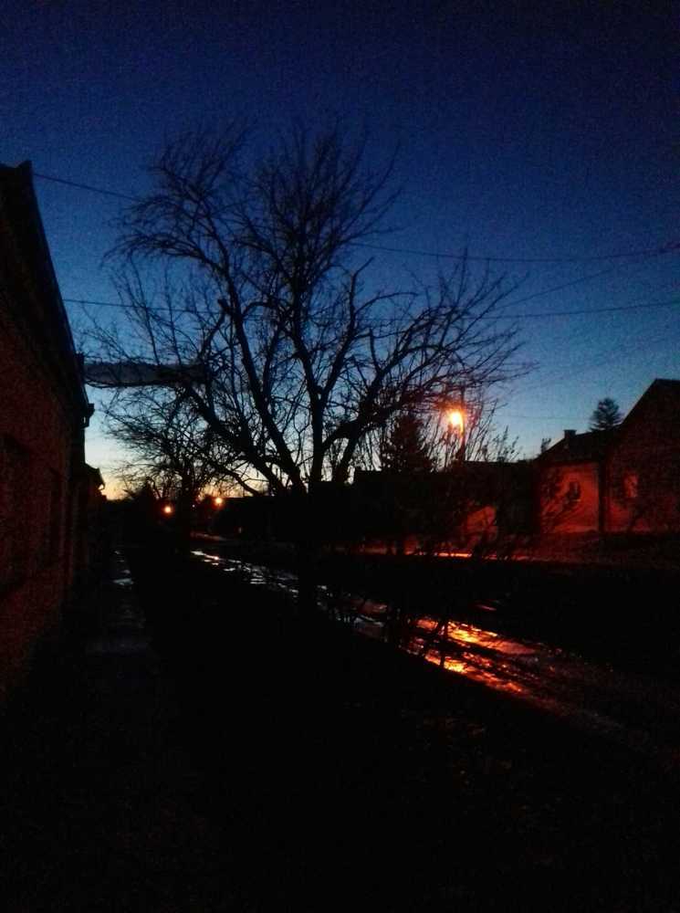 My around the house area at night and at day