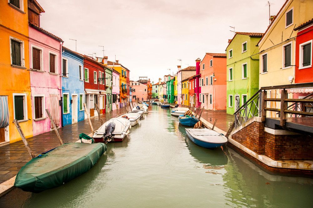 The Burano colors