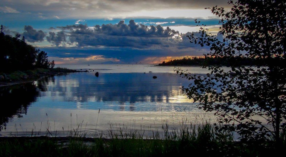 Синие облака на Белом море