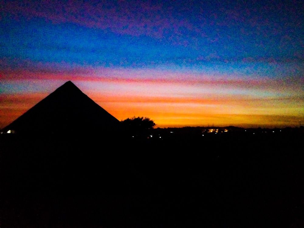 Imaginary pyramid